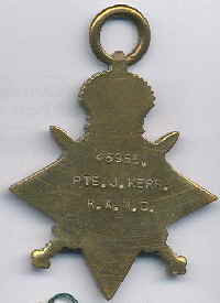 18 1914-15 - Back - 45955 PTE.J.Kerr R.A.M.C. - reverse